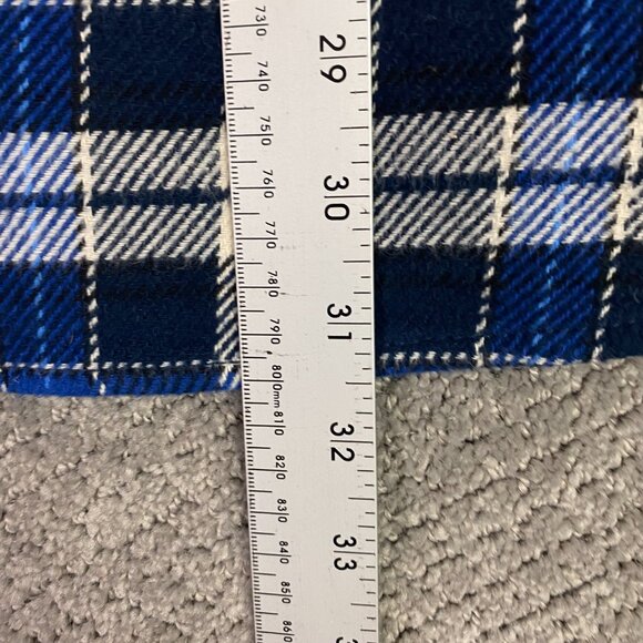 Orvis Flannel Shirt Jacket Shacket Men's XL Blue Plaid Check Cotton - Picture 9 of 12